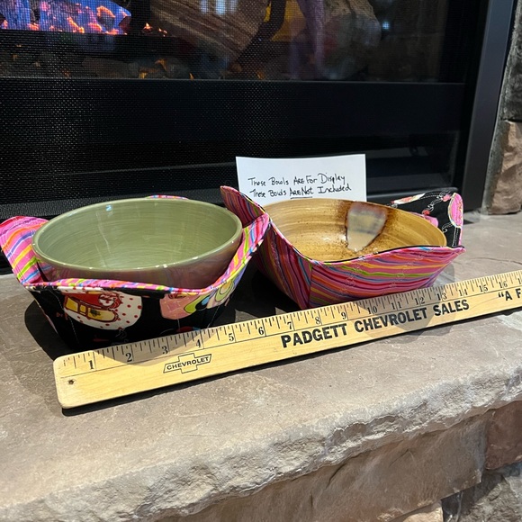 Happy Camper Set of 5 Items - Apron, Cozies, Rope Bowls - Picture 7 of 17